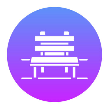 recommend clip art: Park Bench Icon
