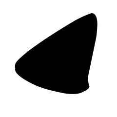 pizza slice silhouette vector illustration