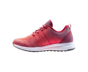 Red shoes isolated on transparent background