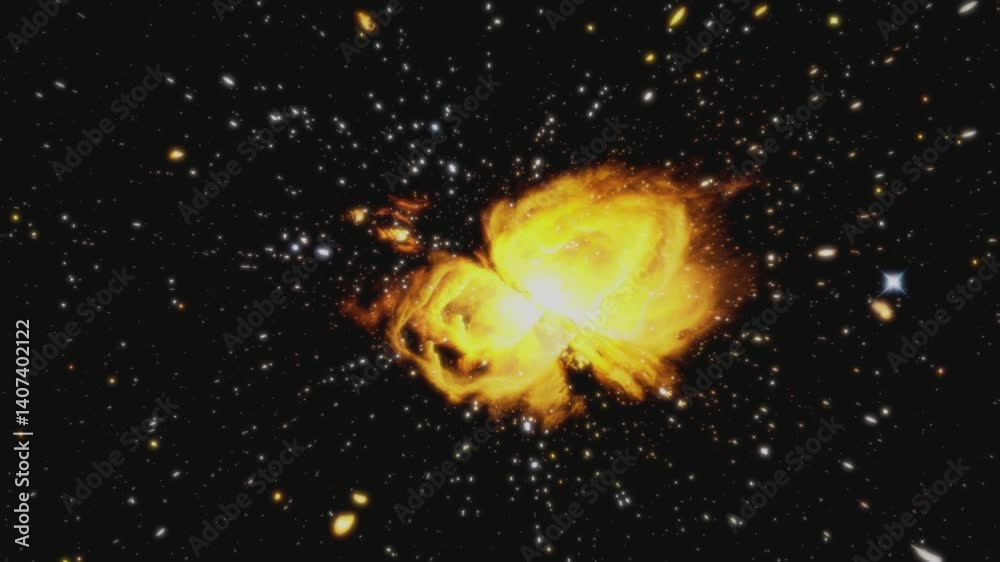 Canvas Prints exploring the vibrant explosion of stars and galaxies in distant space