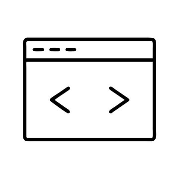 Code development website programming icon vector illustration design template for ui ux