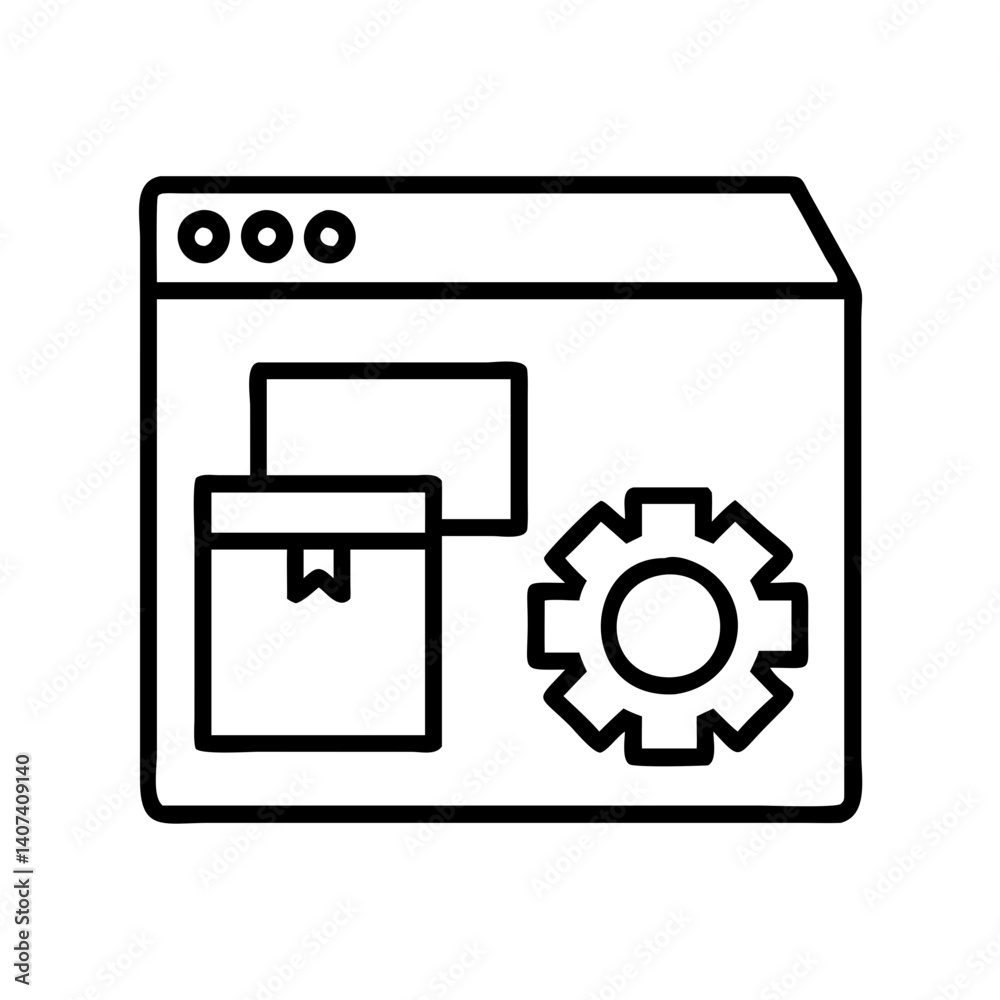 Poster ecommerce website development platform with product management and settings configuration