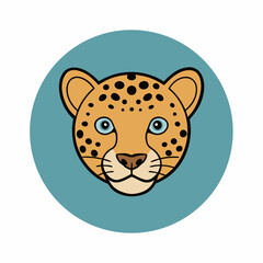 Leopard head with spot 