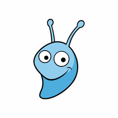 funny snail cartoon