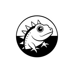 Iguana with spikes