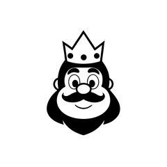 King mascot with crown