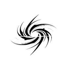 Obraz premium Abstract Swirl: Modern Minimalist Design with Dynamic Lines