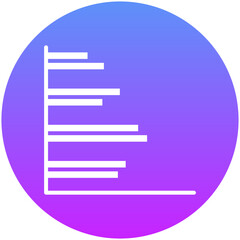 Fototapeta premium Clustered Bar Icon