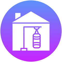 Home Boxing Bag Icon