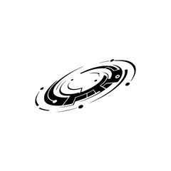 Abstract Techy Ringed Design - Futuristic, Minimalist Icon