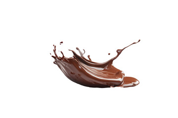 Isolated Chocolate Liquid Splash