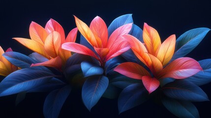 Obraz premium Colorful flowers close up