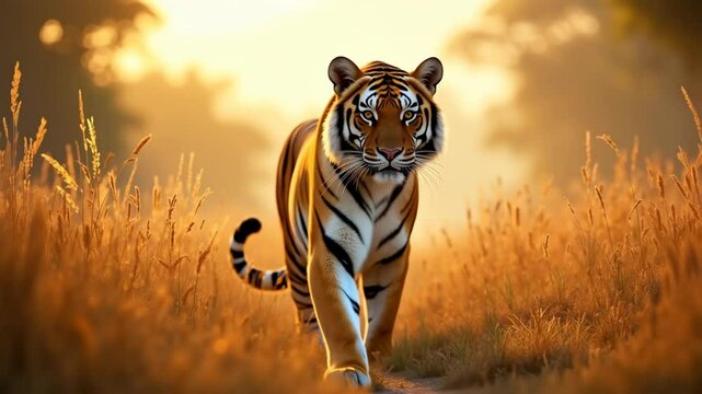 Stalking Through the Golden Grass