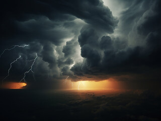 Gathering storm clouds and rising winds increase tension as the sky darkens ominously