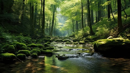 Obraz premium stream peace water