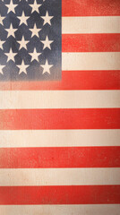 Naklejka premium Blur Vintage American flag design with stars and stripes evokes patriotism and history