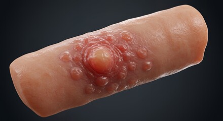 Fototapeta premium Detailed Medical Image of a Carbuncle Skin Infection