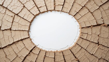 Cracked earth surface desert landscape aerial photography natural environment top-down perspective dry soil concept