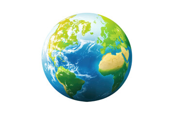Isolated Earth Globe