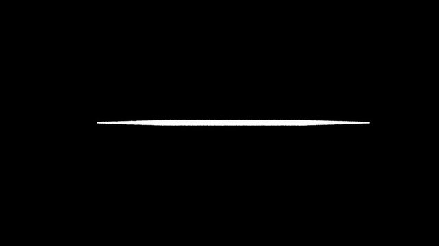 Animated of hand drawn underline 4k video. appears and disappears motion graphics video. Drawn underline, pencil drawn, hand draw.