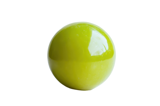 Isolated Lime Green Sphere