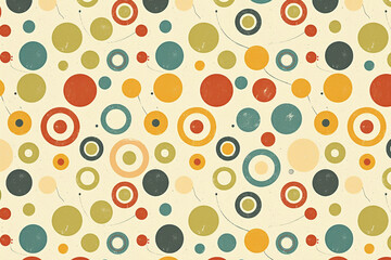 Vintage generative AI artwork featuring a bold retro swirl pattern in warm earthy tones for creative designs