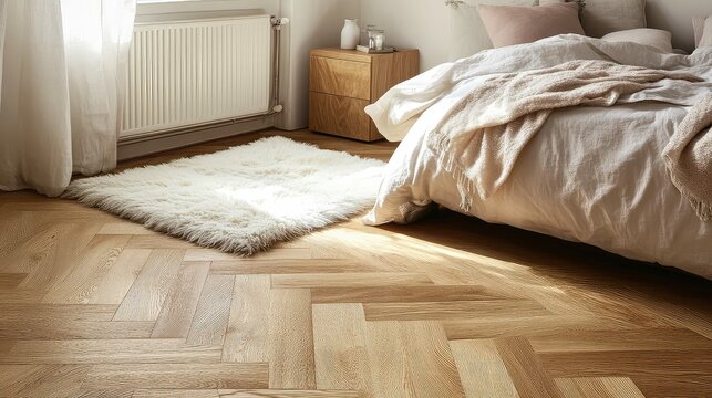 bedroom wood parquet