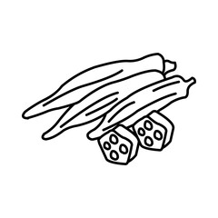 Obraz premium Okra Icon