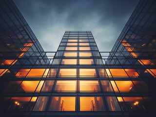 Urban harmony in building balance showing a bright future filled with hope and stability