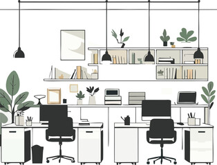 Modern Minimalist Office Work...