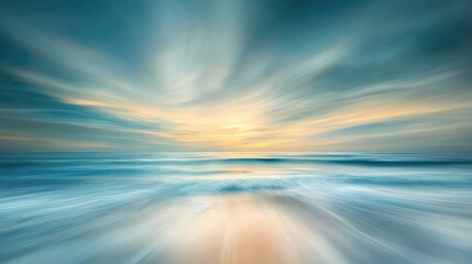 Obraz premium serene blue cream