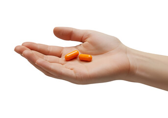 Realistic Hand Holding Immunity Supplement
