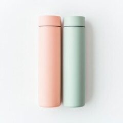 a hydration and nutrition tracker, wellness dual log, minimalist pastel style, isolated on white background