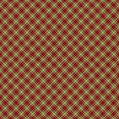 Red plaid gingham, scottish tartan texture, grid graph paper with rhombus squares pattern, picnic napkin and curtain tablecloth, vector seamless geometric checkered fabric