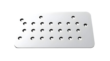 Customer loyalty card with punch holes isolated on transparent background --ar 16:9 --v 7.0