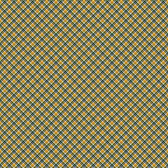 Brown plaid gingham, scottish tartan texture, grid graph paper with rhombus squares pattern, picnic napkin and curtain tablecloth, vector seamless geometric checkered fabric