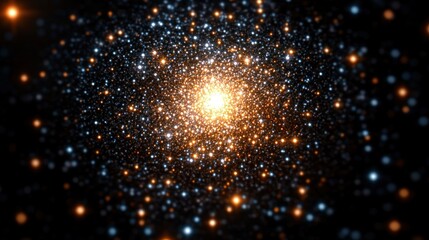 Cosmic explosion in deep space