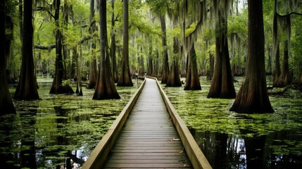 Obraz premium serene cypress wood