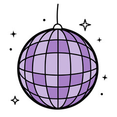pink globe on a white background