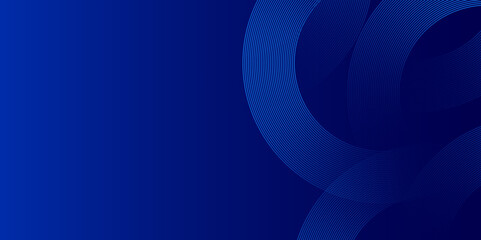 abstract blue circle background.Blue vector minimalist simple abstract geometric banner design  for poster template on web backdrop brochure flyer landing page and webinar. vector illustration.