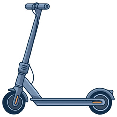 electric scooter urban transport isolated vector illustration on white background