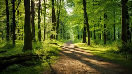 Obraz premium moss summer forest