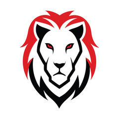 Fototapeta premium lion head vector illustration