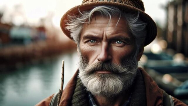 Portrait Mann mit Bart