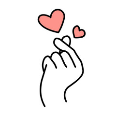 vector illustration icon of Hands Holding a Heart