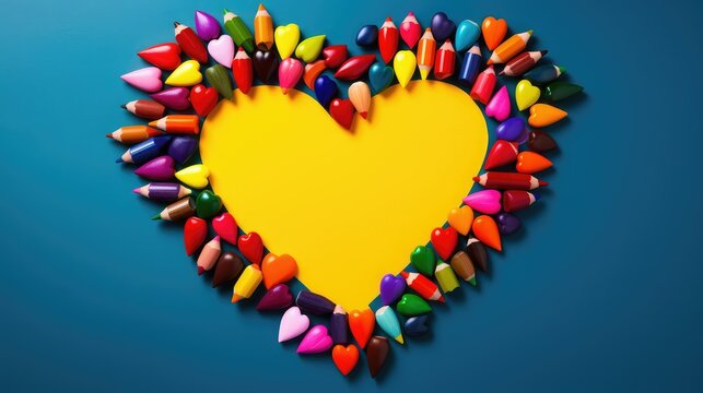 page coloring book hearts