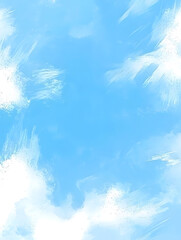 Dreamy blue sky backdrop