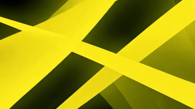 Dynamic Abstract Animation of Irregular Yellow Lines on Black Background for Stylish Wallpaper