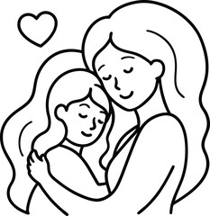 mother with baby  icon for mothers day