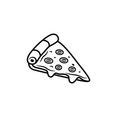 Pizza Slice Line Art
